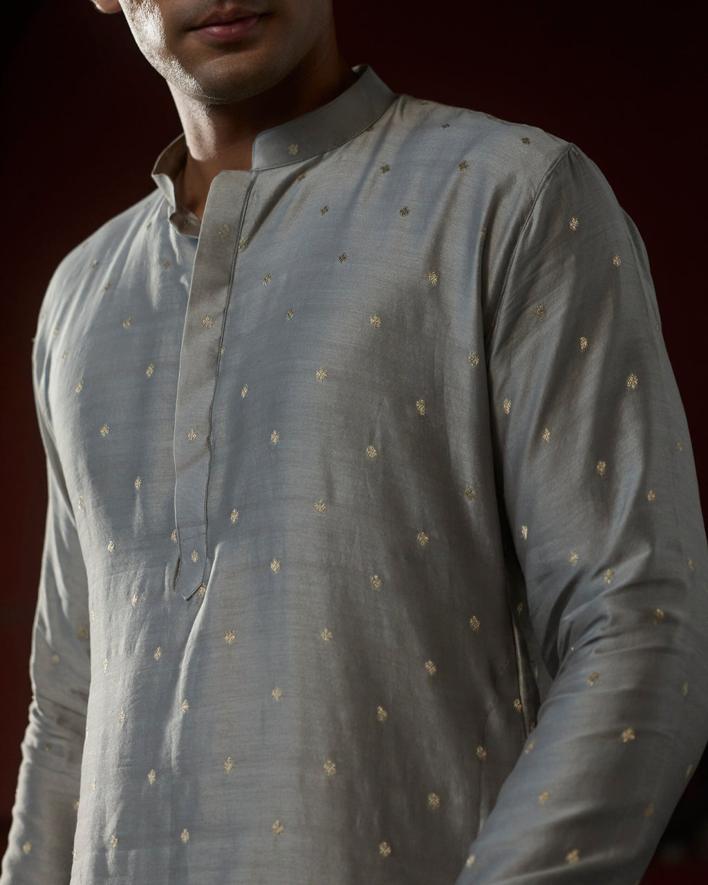 Manuhaar Ash Buta Chanderi Kurta
