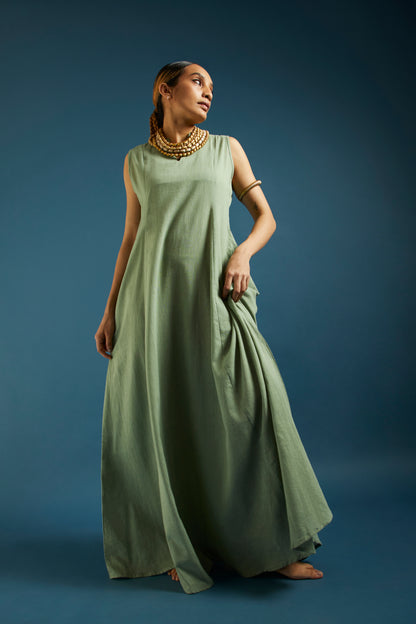 Sea Green Kala Cotton Maxi