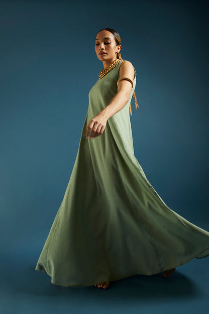 Sea Green Kala Cotton Maxi