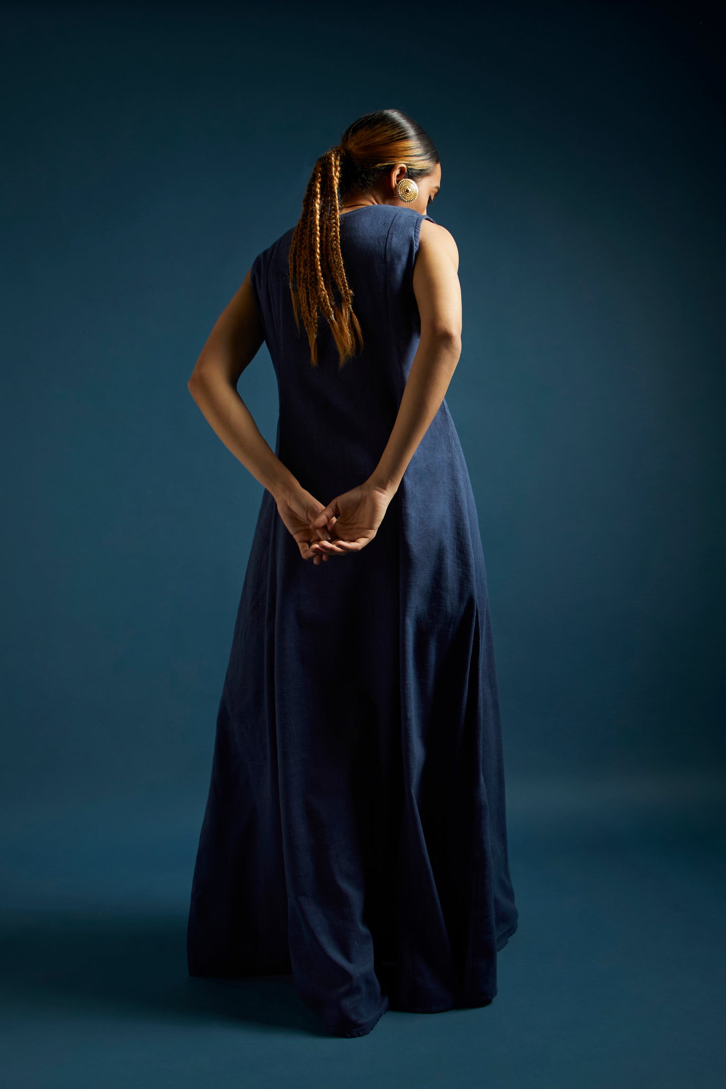 Dark Blue Kala Cotton Maxi