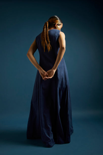 Dark Blue Kala Cotton Maxi