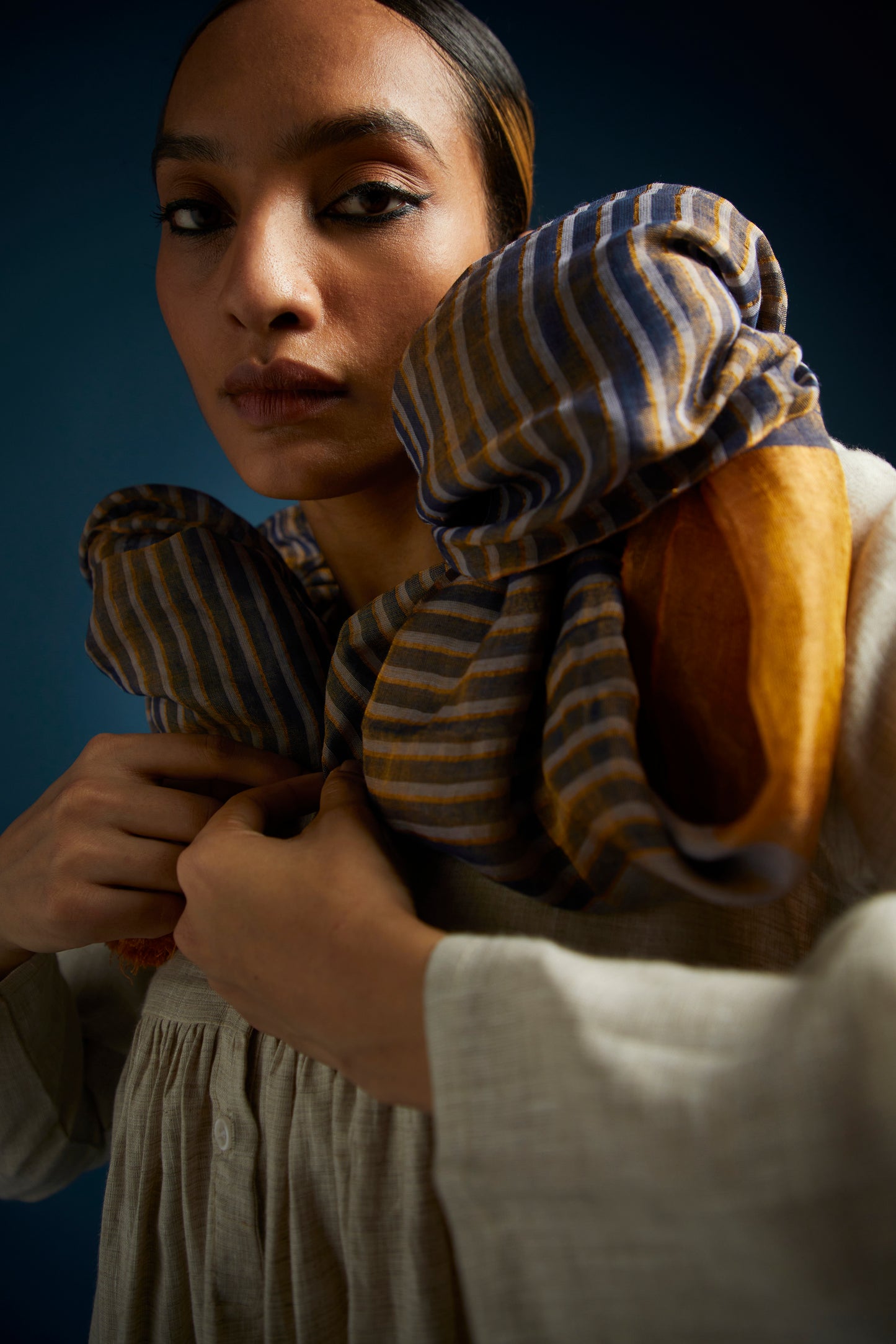 Striped Tissue Modal Stole