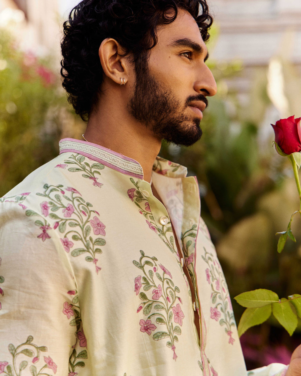 Sadabahar Guldaan Mint Kurta