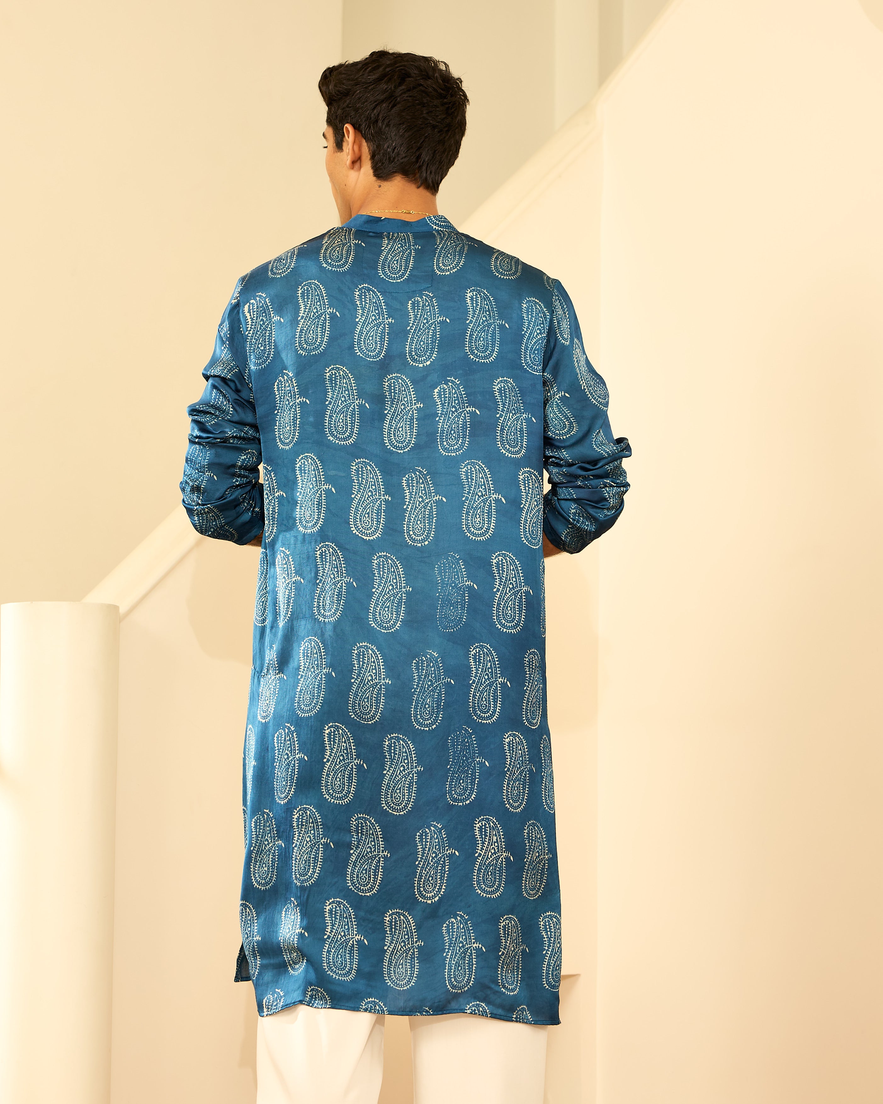 Kairi Ajrakh Kurta