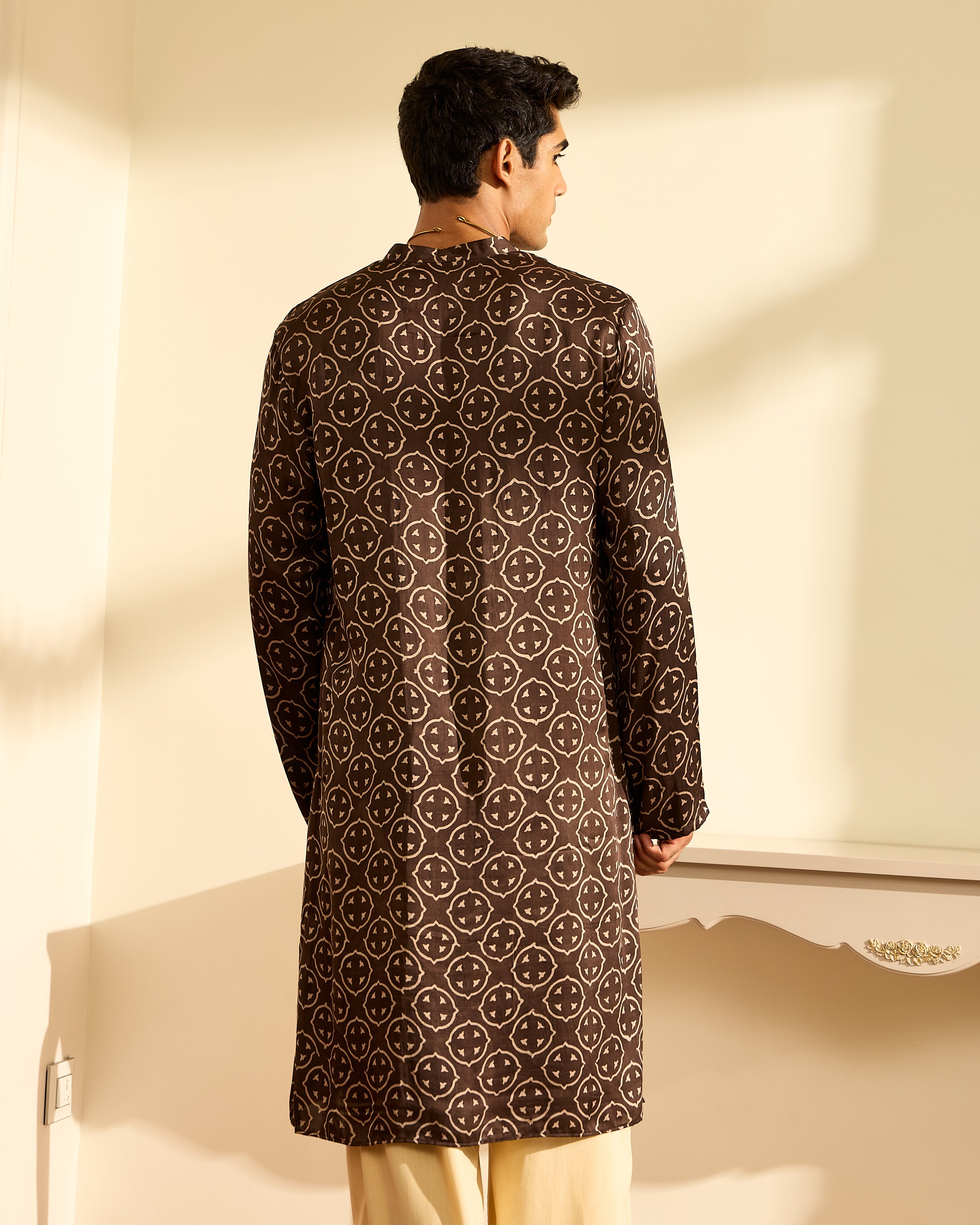 Kharek Ajrakh Kurta