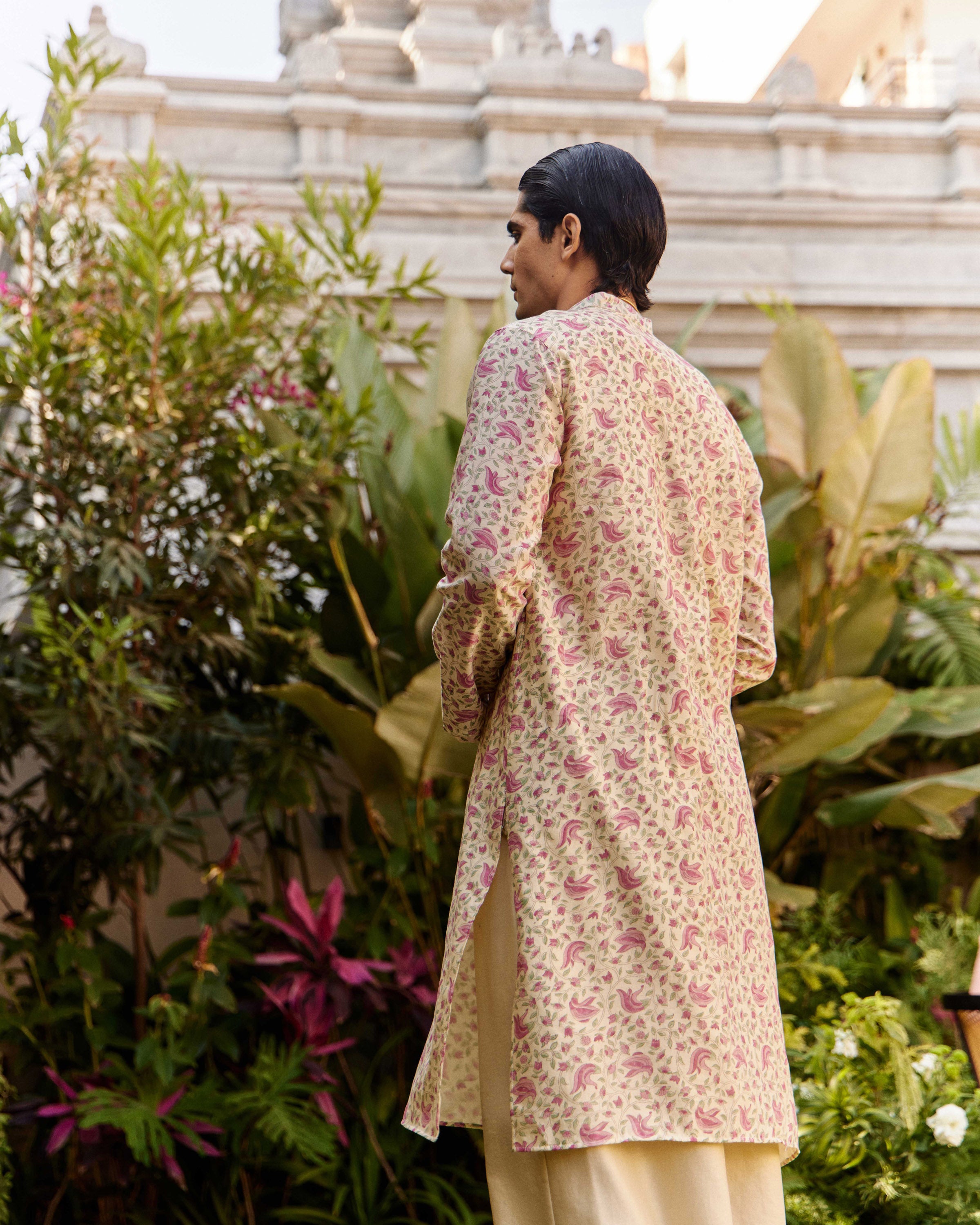 Tesu Jaal Off White kurta