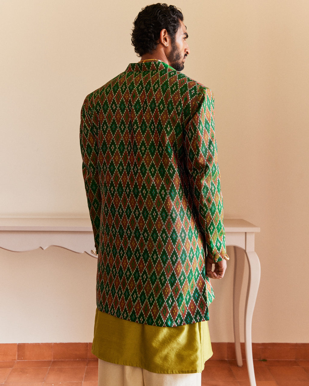 Barfi Green Achkan