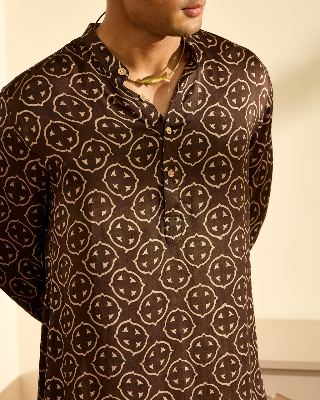 Kharek Ajrakh Kurta