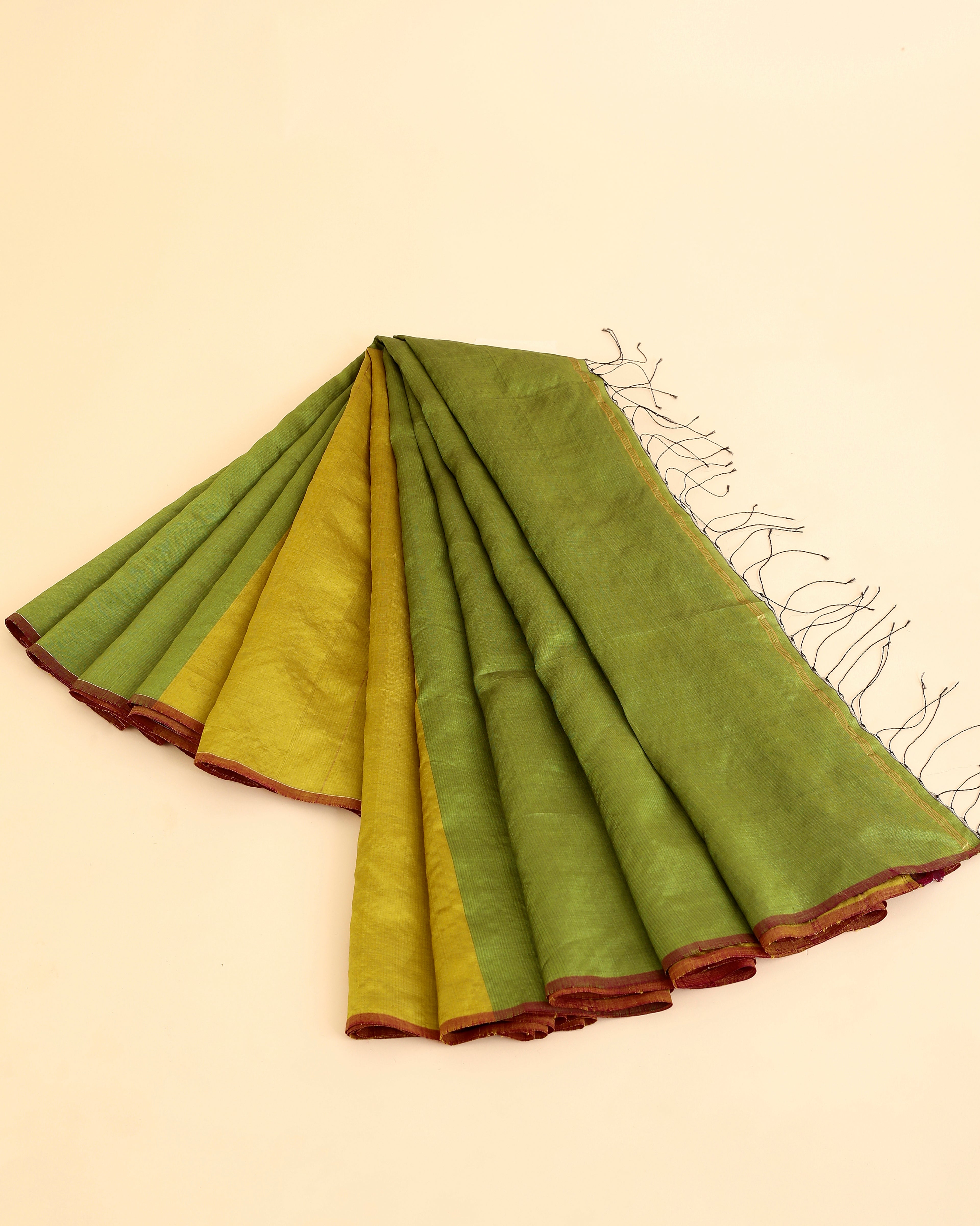 Bimla Golden Green Saree