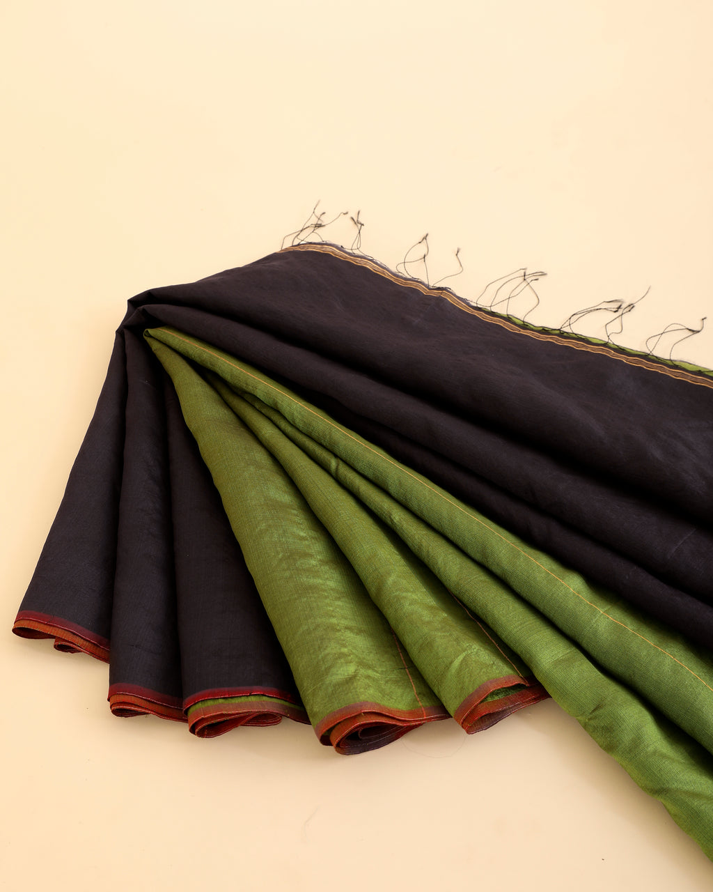 Bimla Green Brown Saree