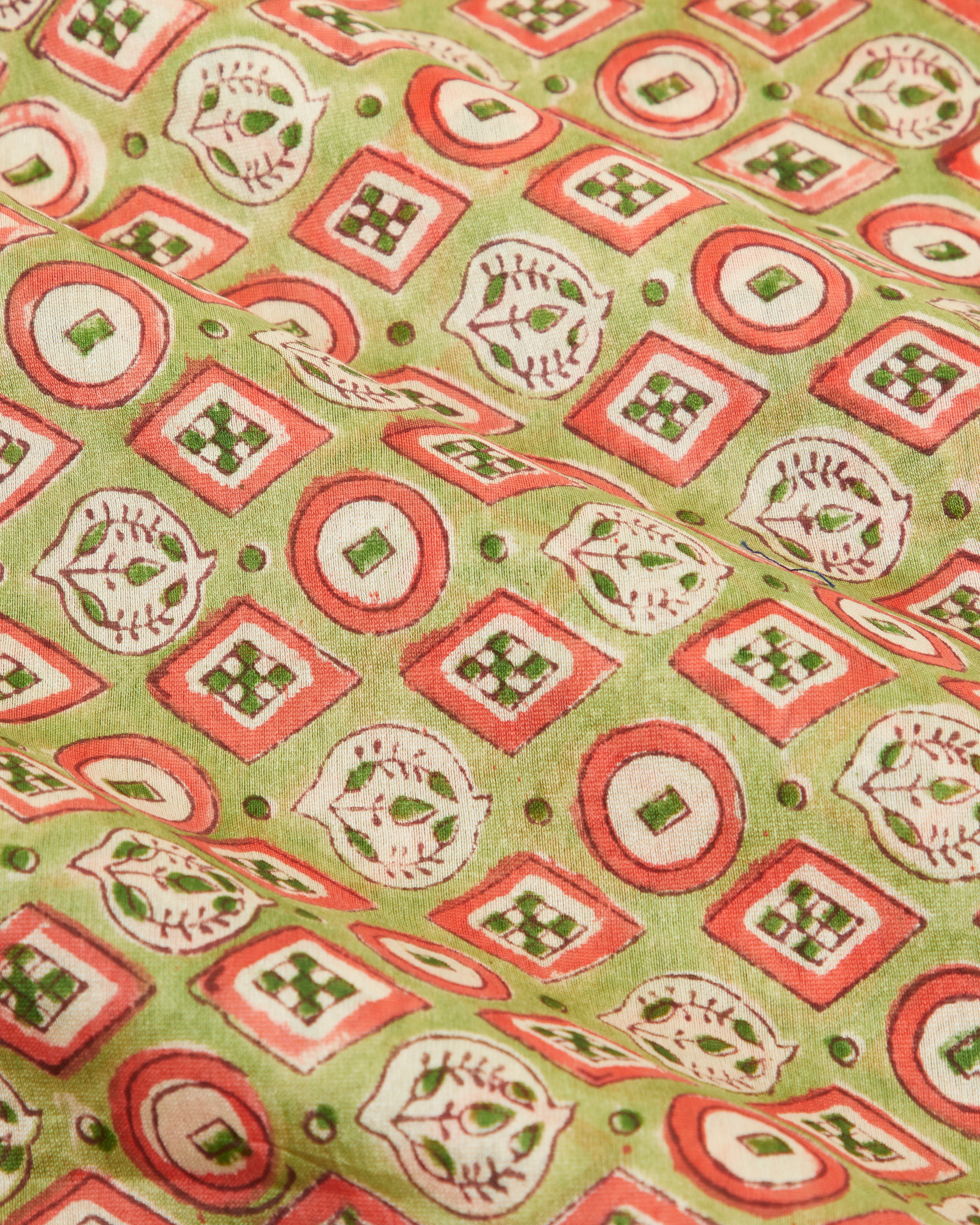 Barfi Pure Chanderi Silk Shirt