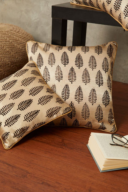 Panna Mashru Rectangle Cushion Cover