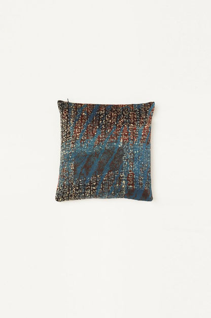 Sanjaal Mashru Ajrakh Square Cushion Cover