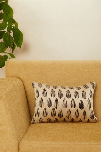 Panna Mashru Rectangle Cushion Cover