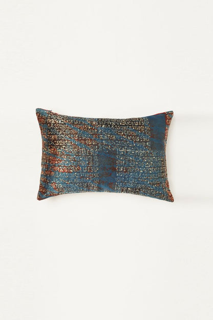 Sanjaal Mashru Ajrakh Rectangle Cushion Cover