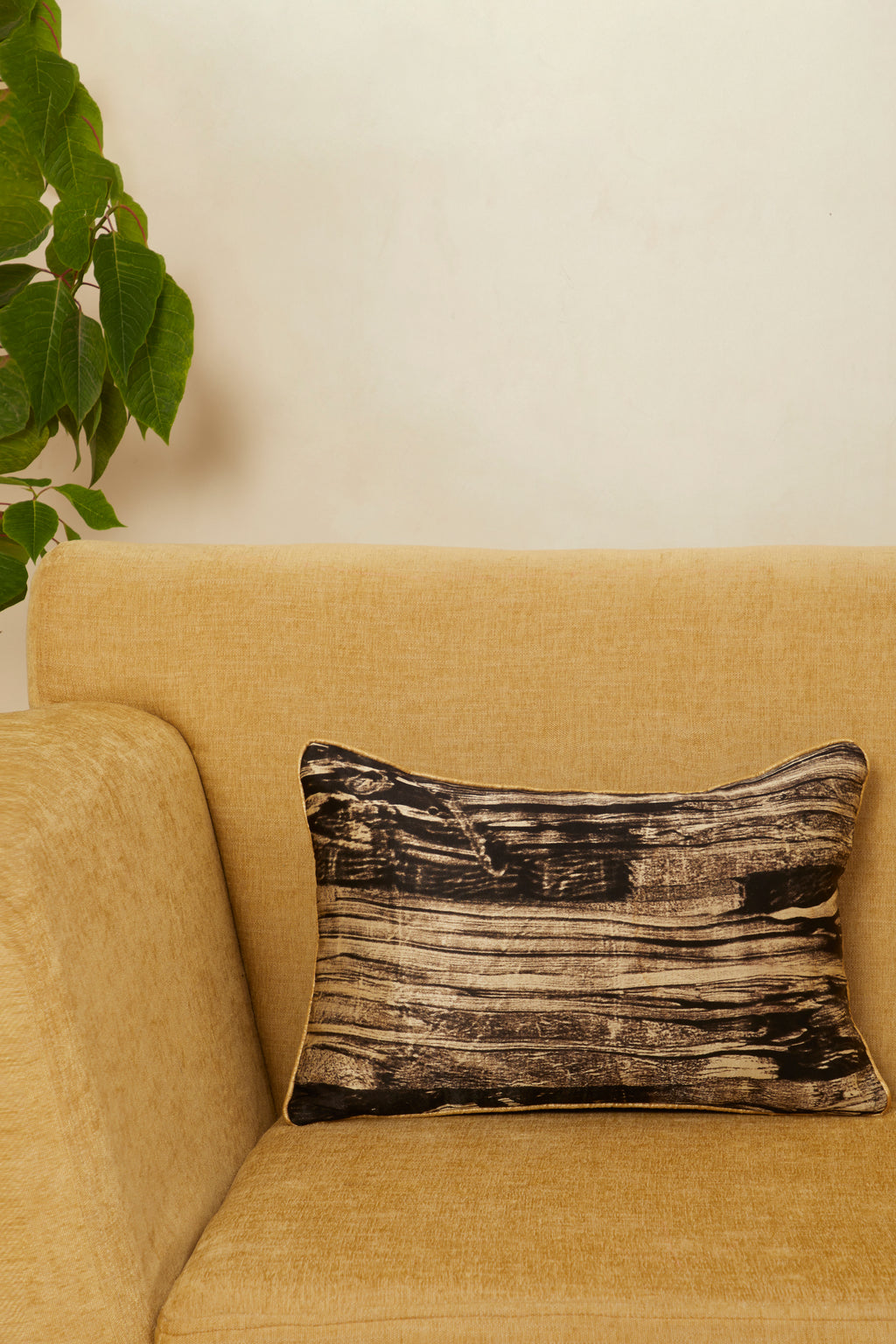 Saar Mashru Ajrakh Rectangle Cushion Cover