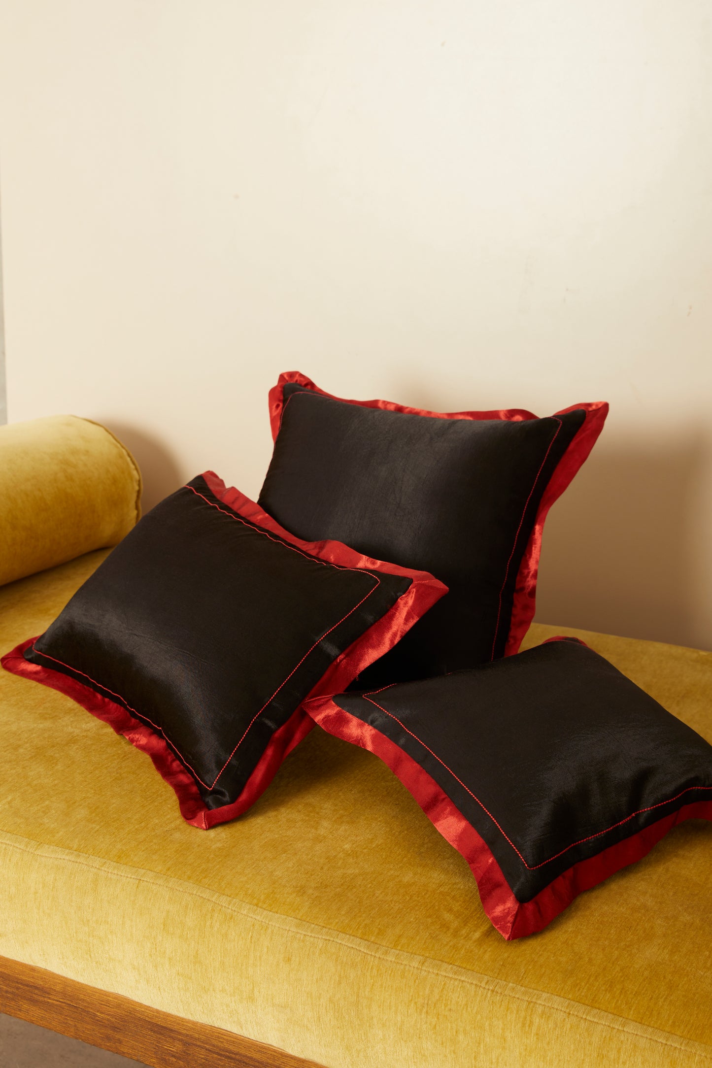 Thej Mashru Ajrakh Rectangle Cushion Cover