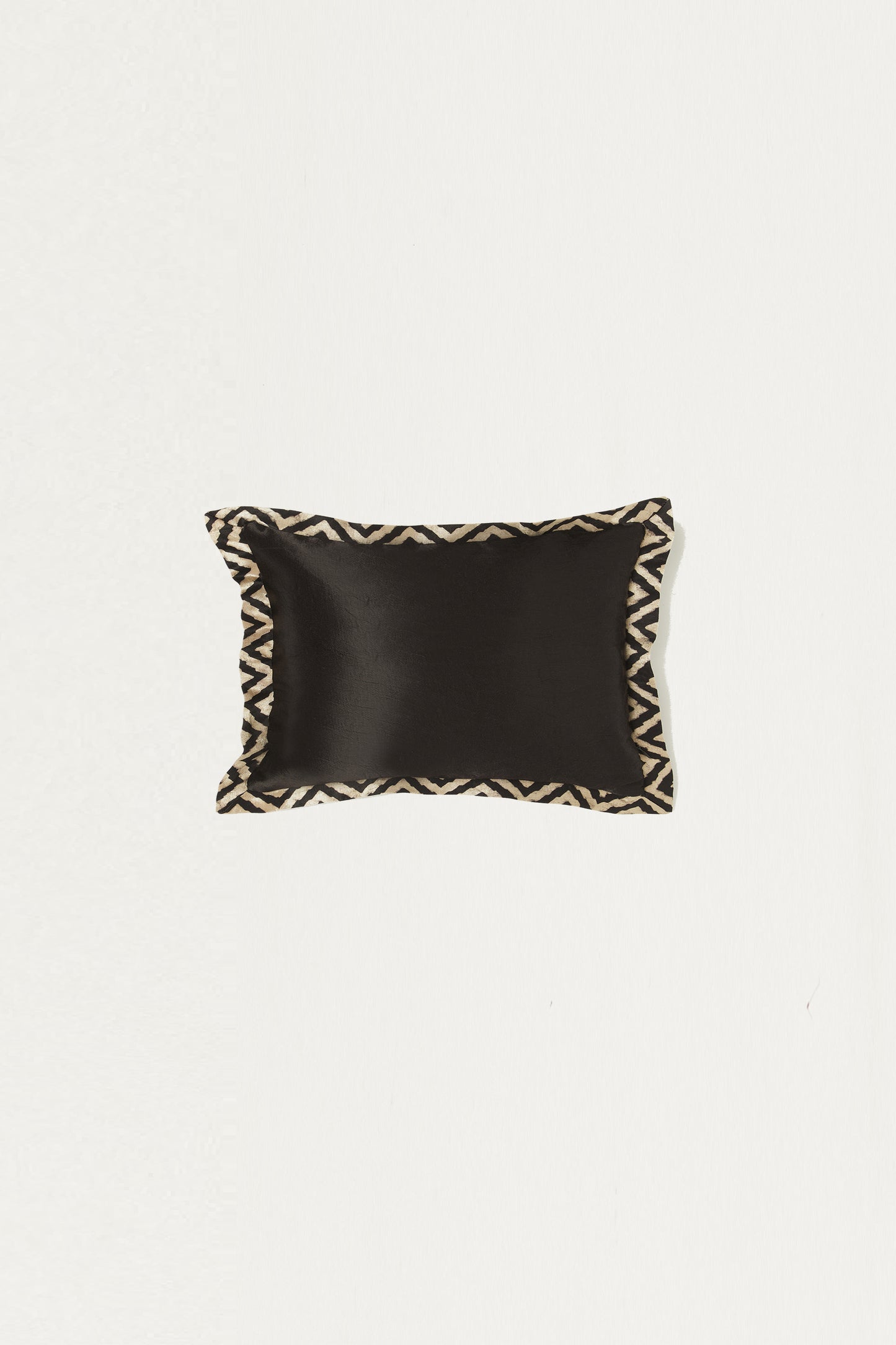 Aakaar Mashru Ajrakh Rectangle Cushion Cover