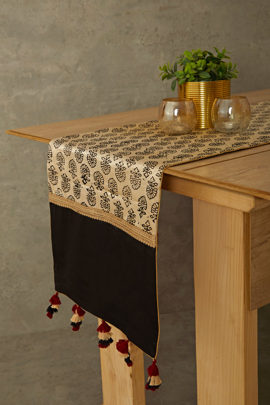 Saaj Ajrakh Table Runner