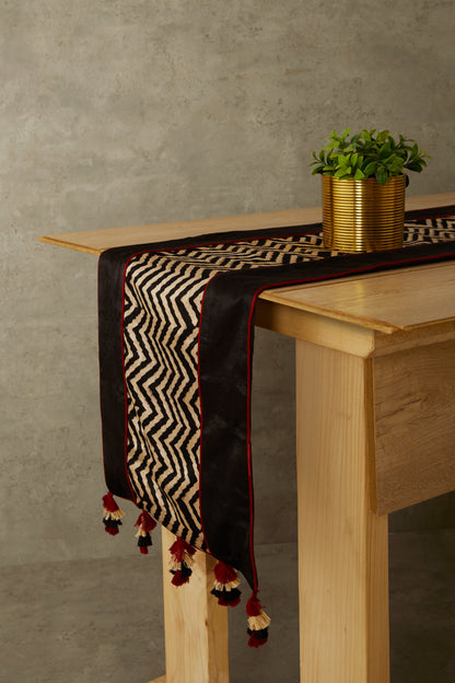 Varsh Ajrakh Table Runner