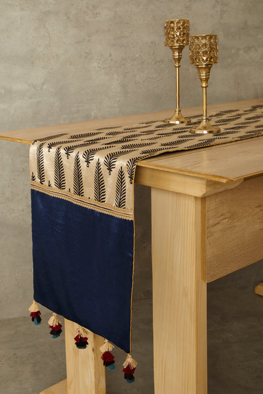 Nuqta Ajrakh Table Runner