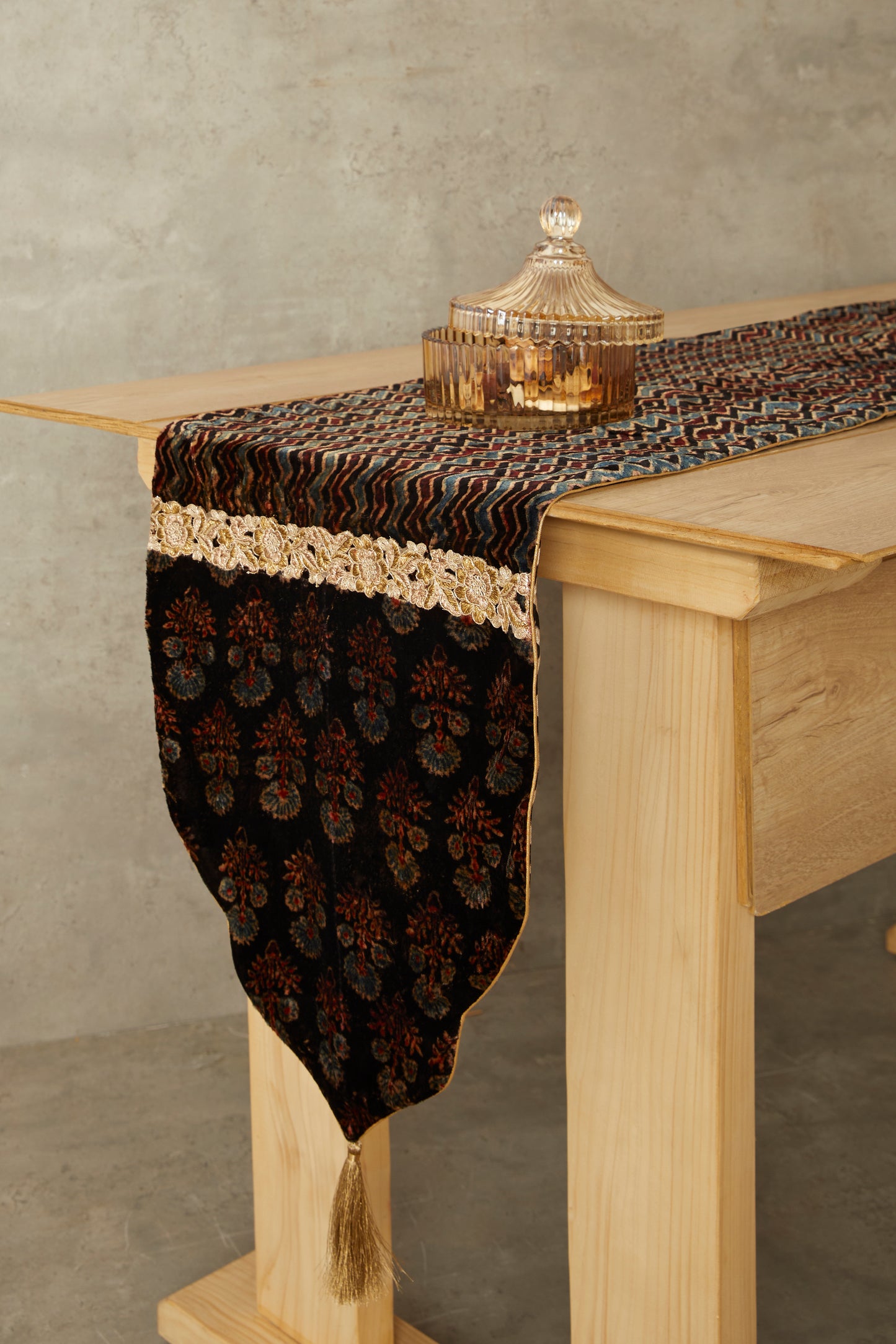 Varg Ajrakh Table Runner