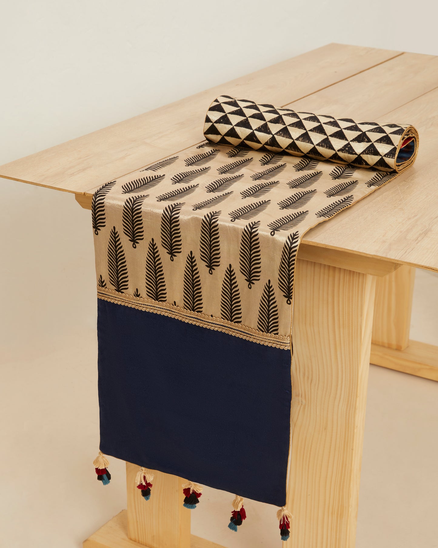 Nuqta Ajrakh Table Runner