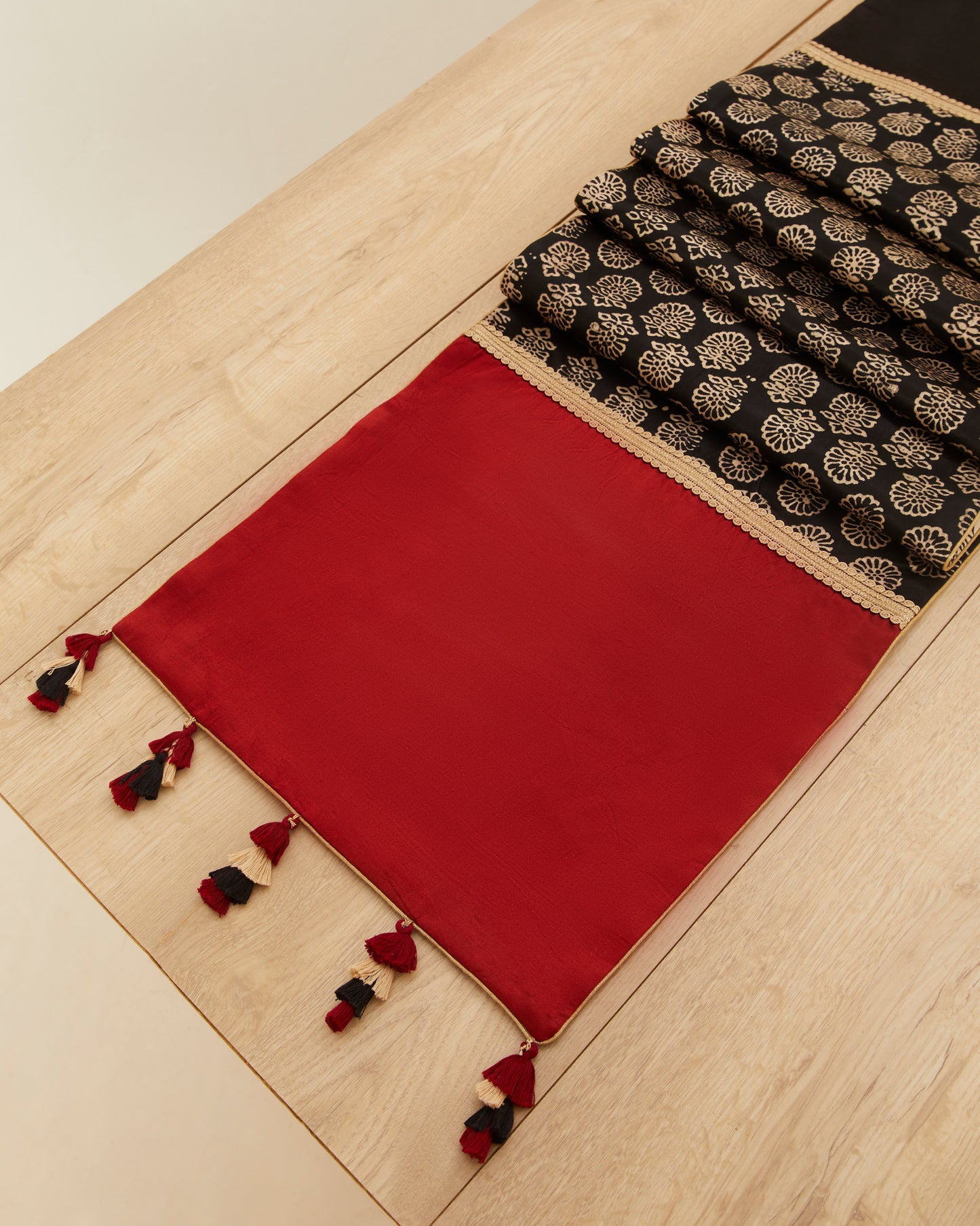 Saaj Ajrakh Table Runner