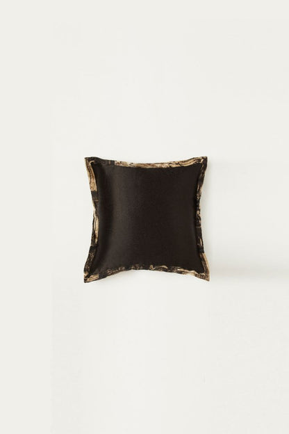 Chaayaa Mashru Ajrakh Square Cushion Cover