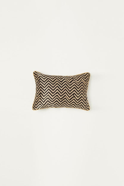 Tharangith Mashru Ajrakh Rectangle Cushion Cover