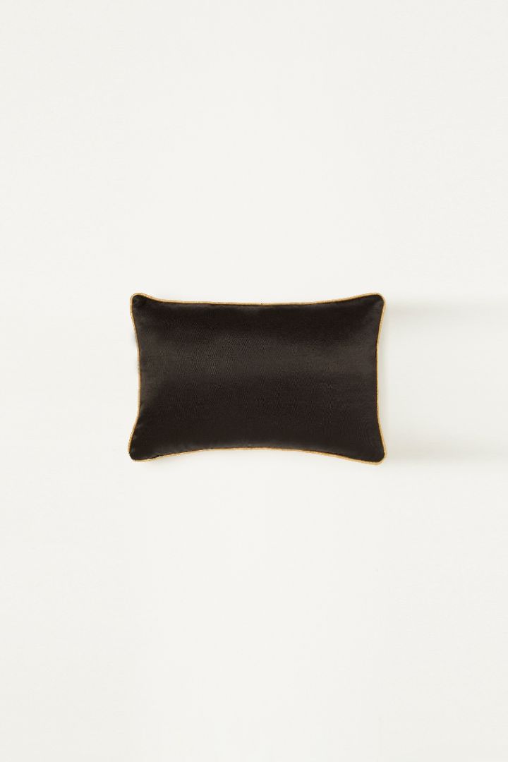 Tharangith Mashru Ajrakh Rectangle Cushion Cover