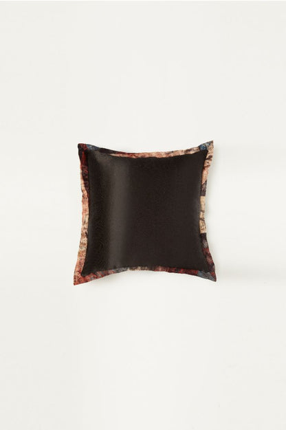 Jhalak Mashru Ajrakh Square Cushion Cover