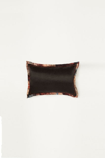 Jhalak Mashru Ajrakh Rectangle Cushion Cover