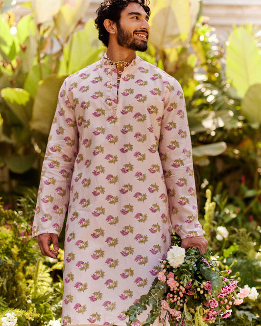 Tesu Buta Pink kurta