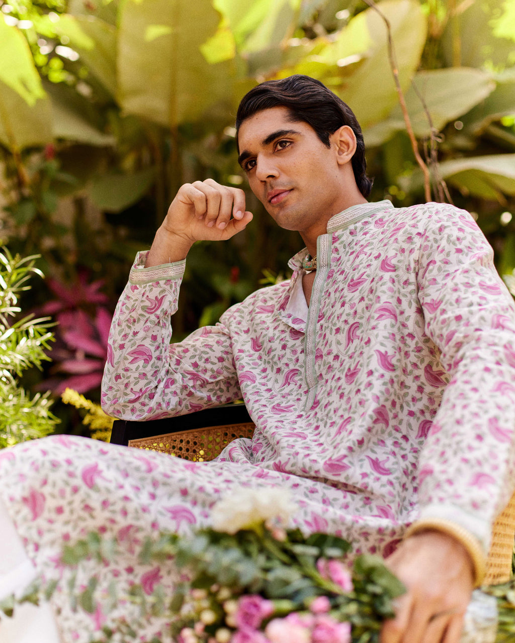 Tesu Jaal White kurta