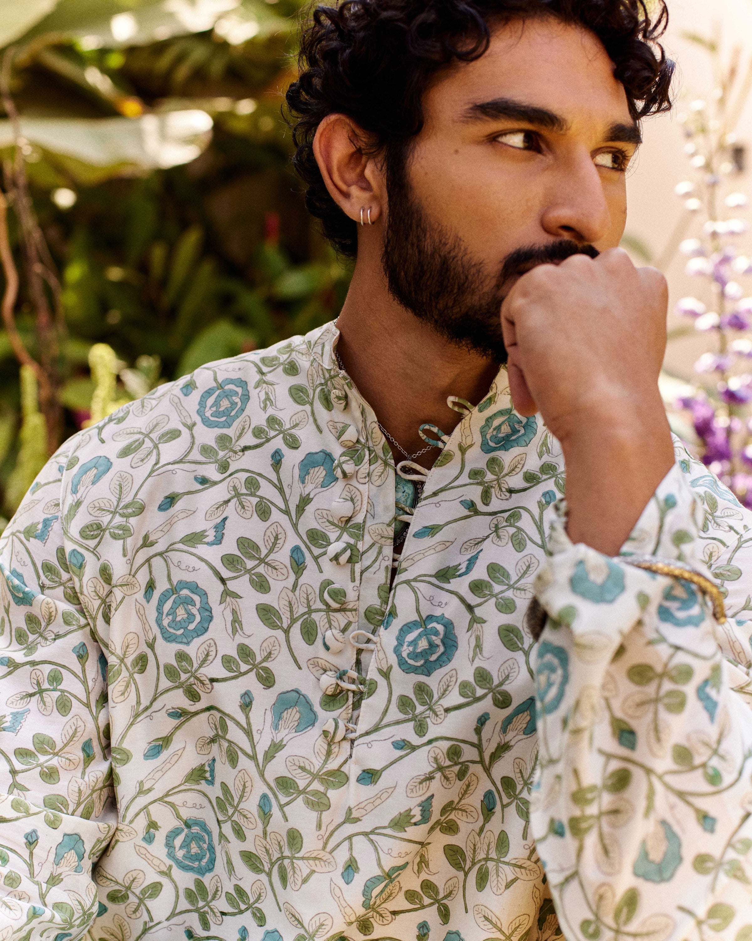 Aparajita Jaal Blue kurta