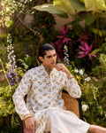 Tesu Buta Off White kurta