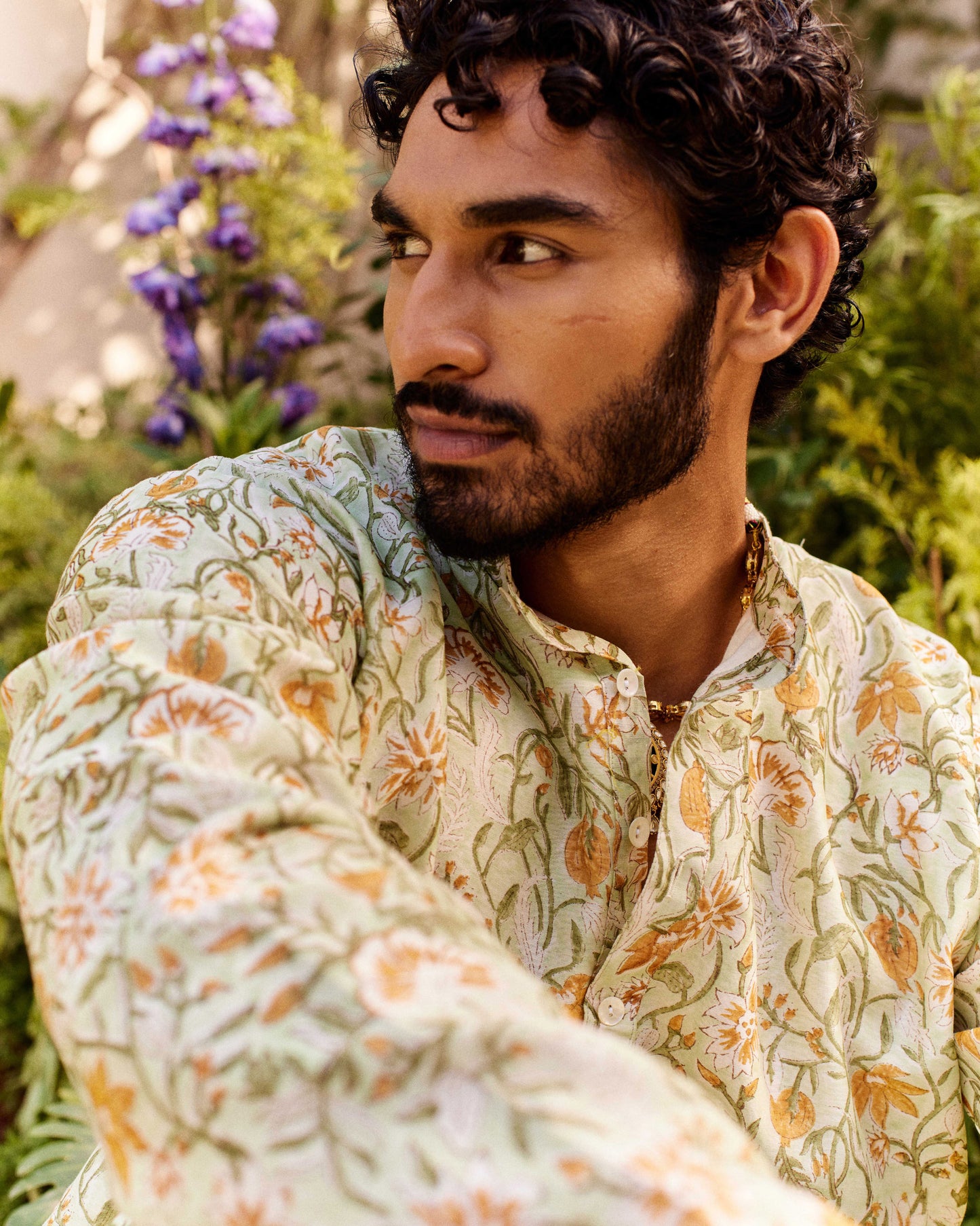 Anaar Jaal Orange kurta