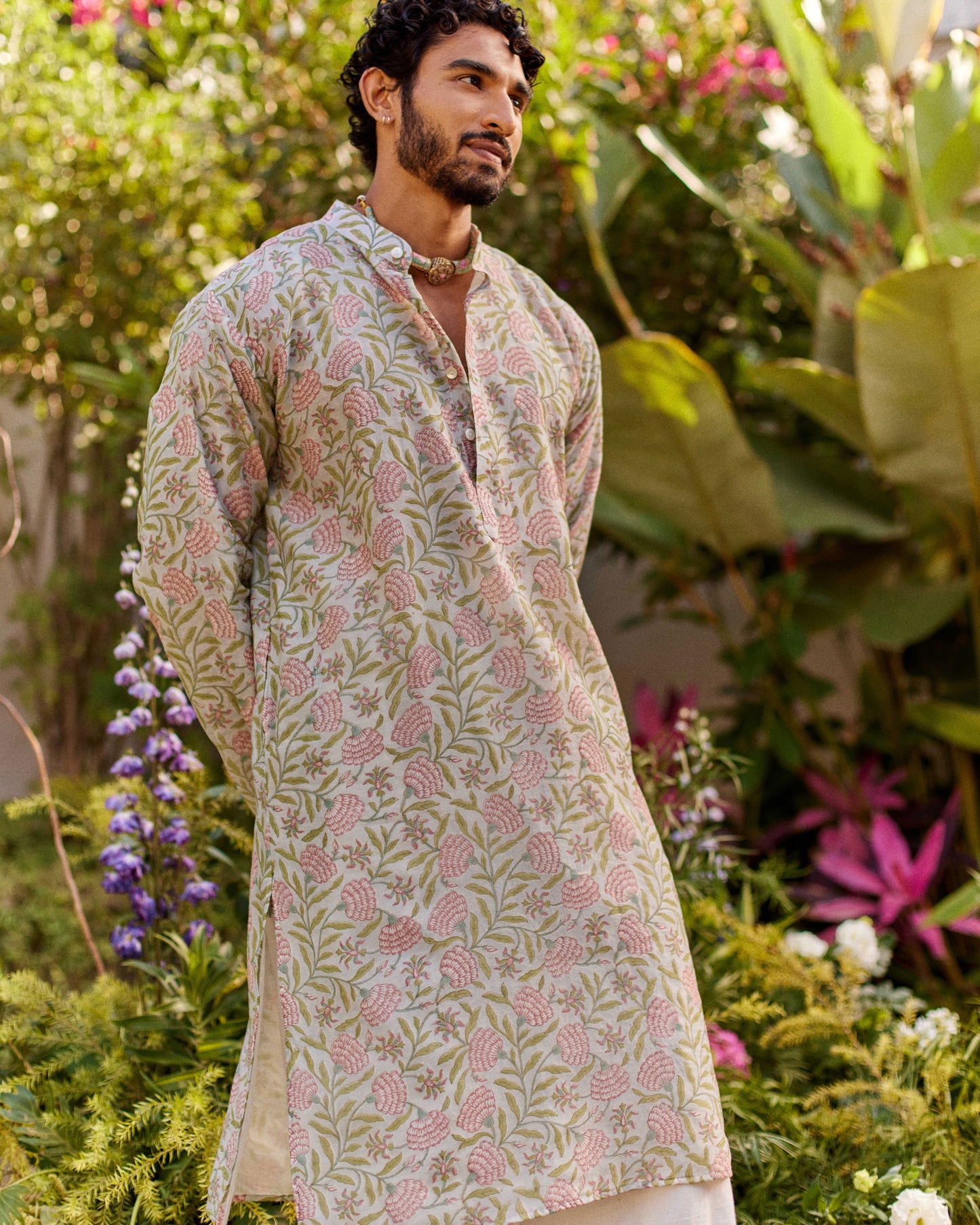 Gulnaar Pink kurta