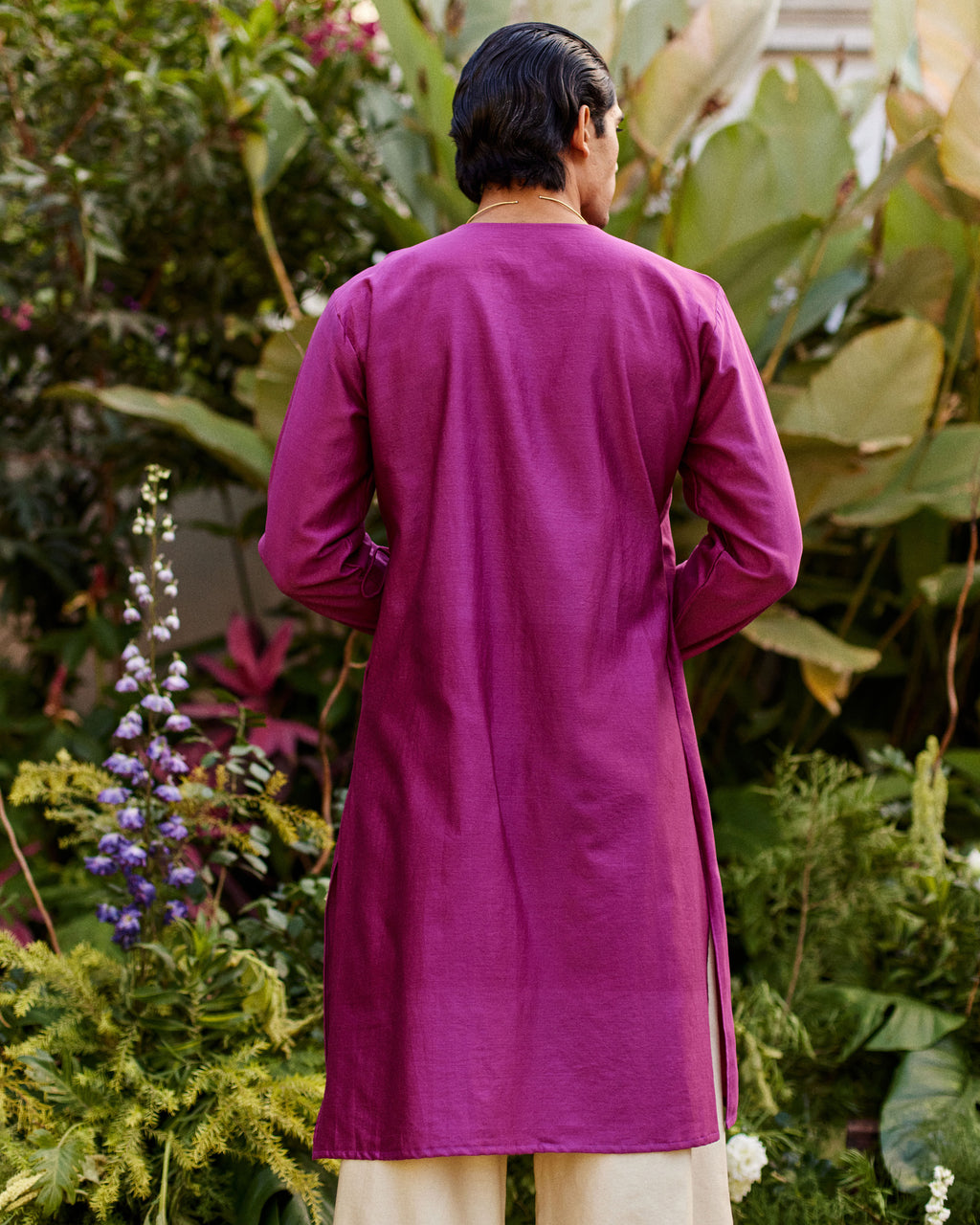 Pink Pure Chanderi Angrakha