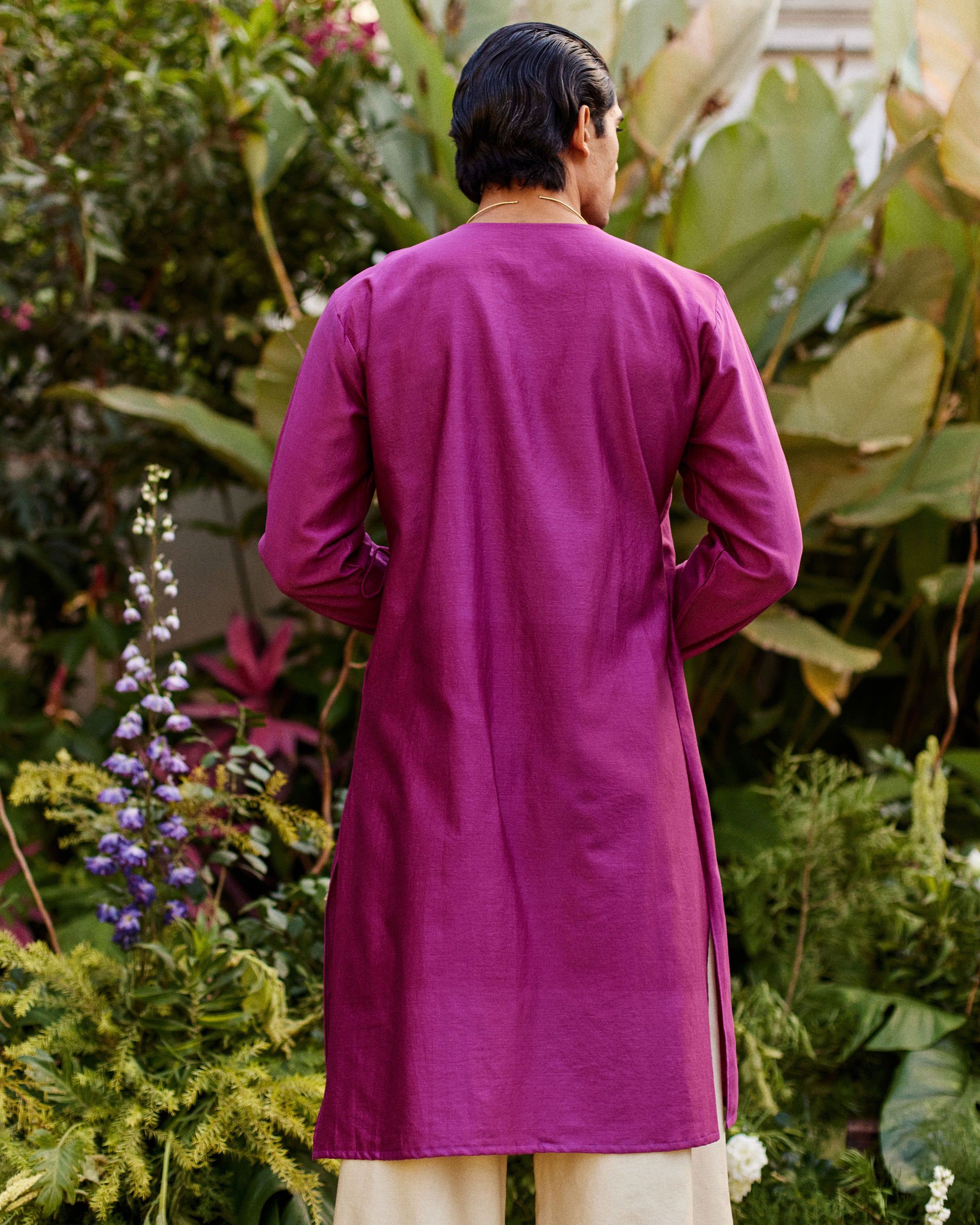 Pink Pure Chanderi Angrakha
