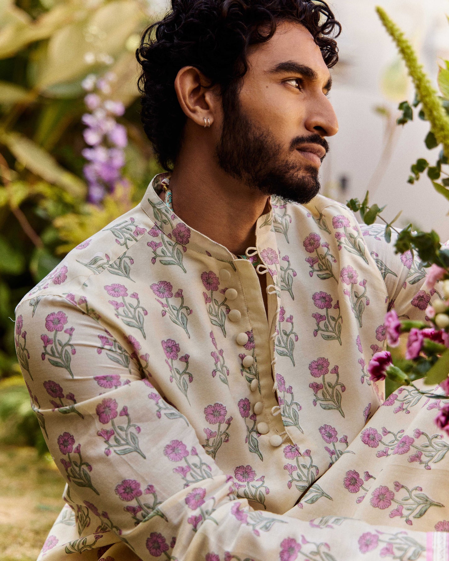 Kaner Buta Pink kurta
