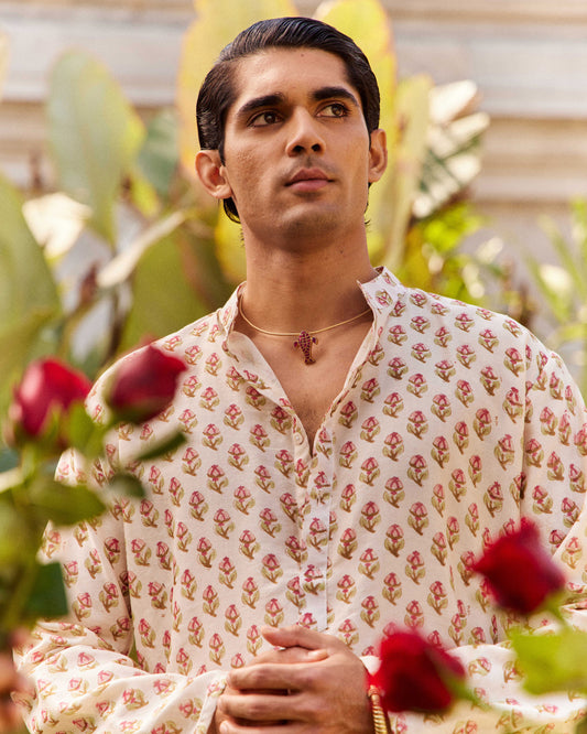 Anar Buta Pink kurta