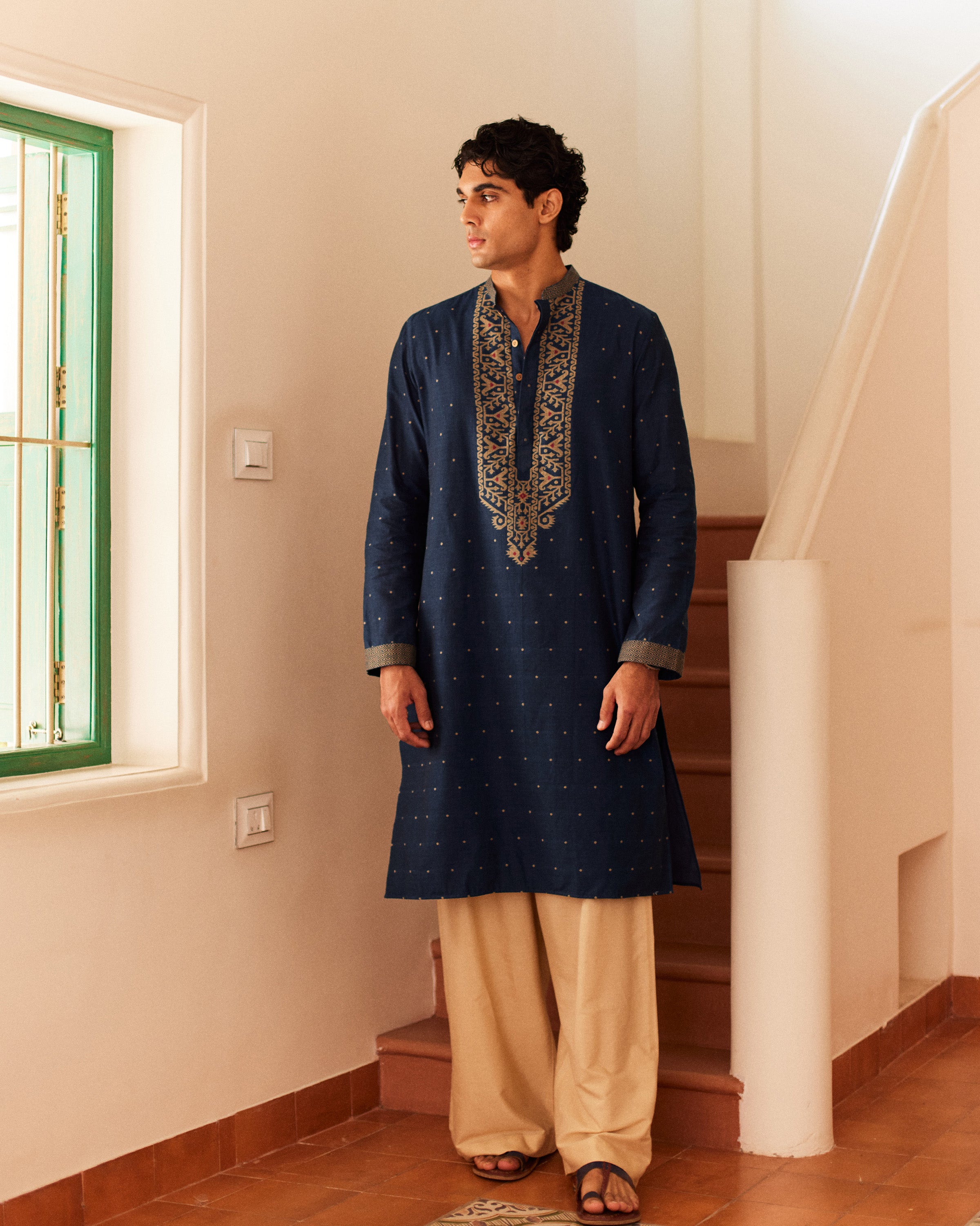 Niladri Jamdani kurta