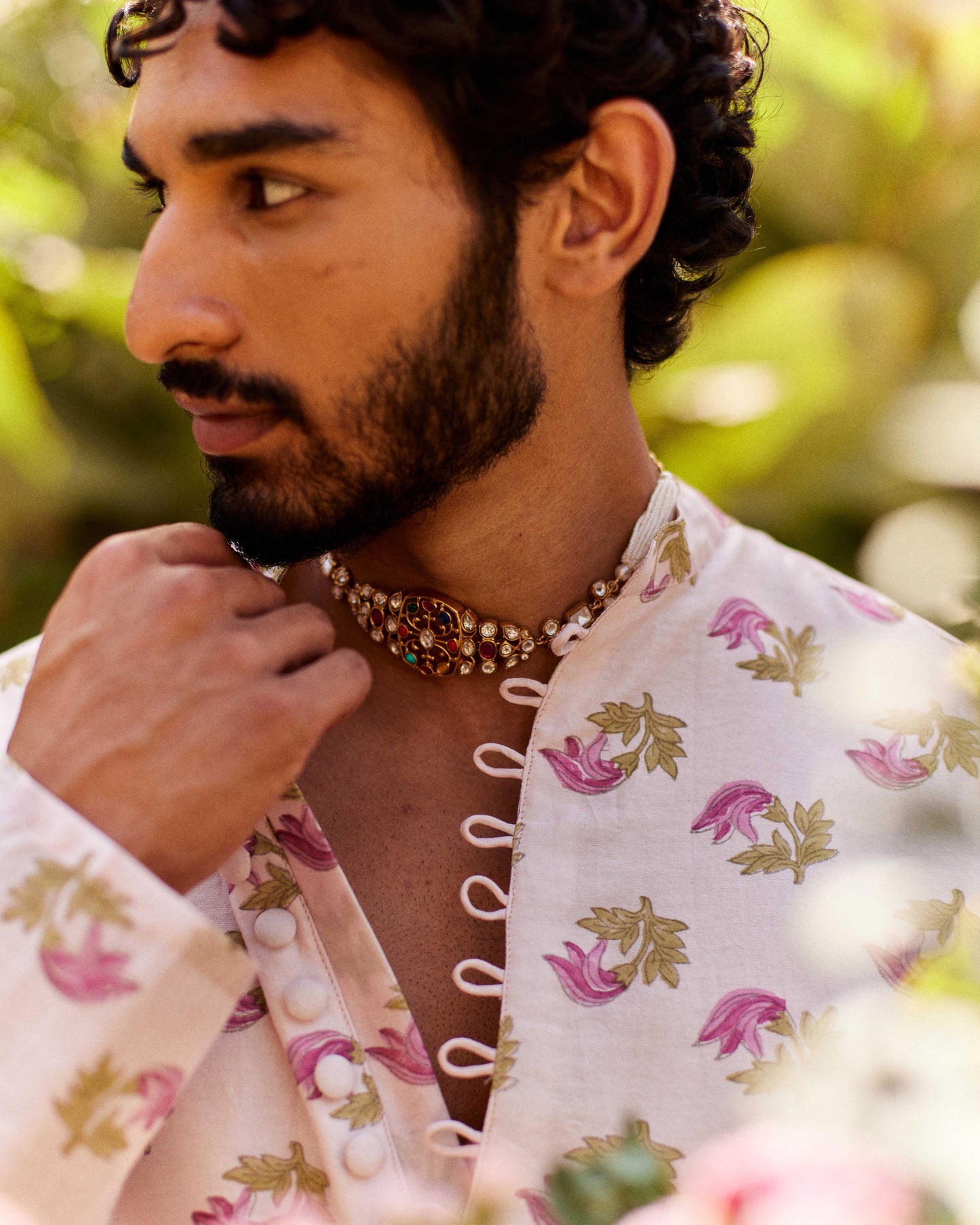 Tesu Buta Pink kurta