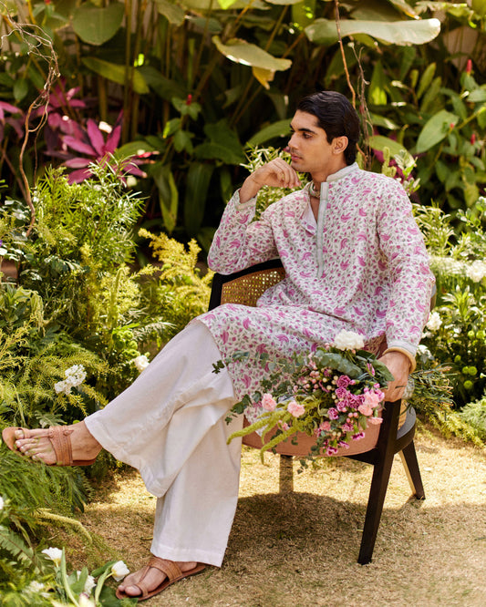 Tesu Jaal White kurta