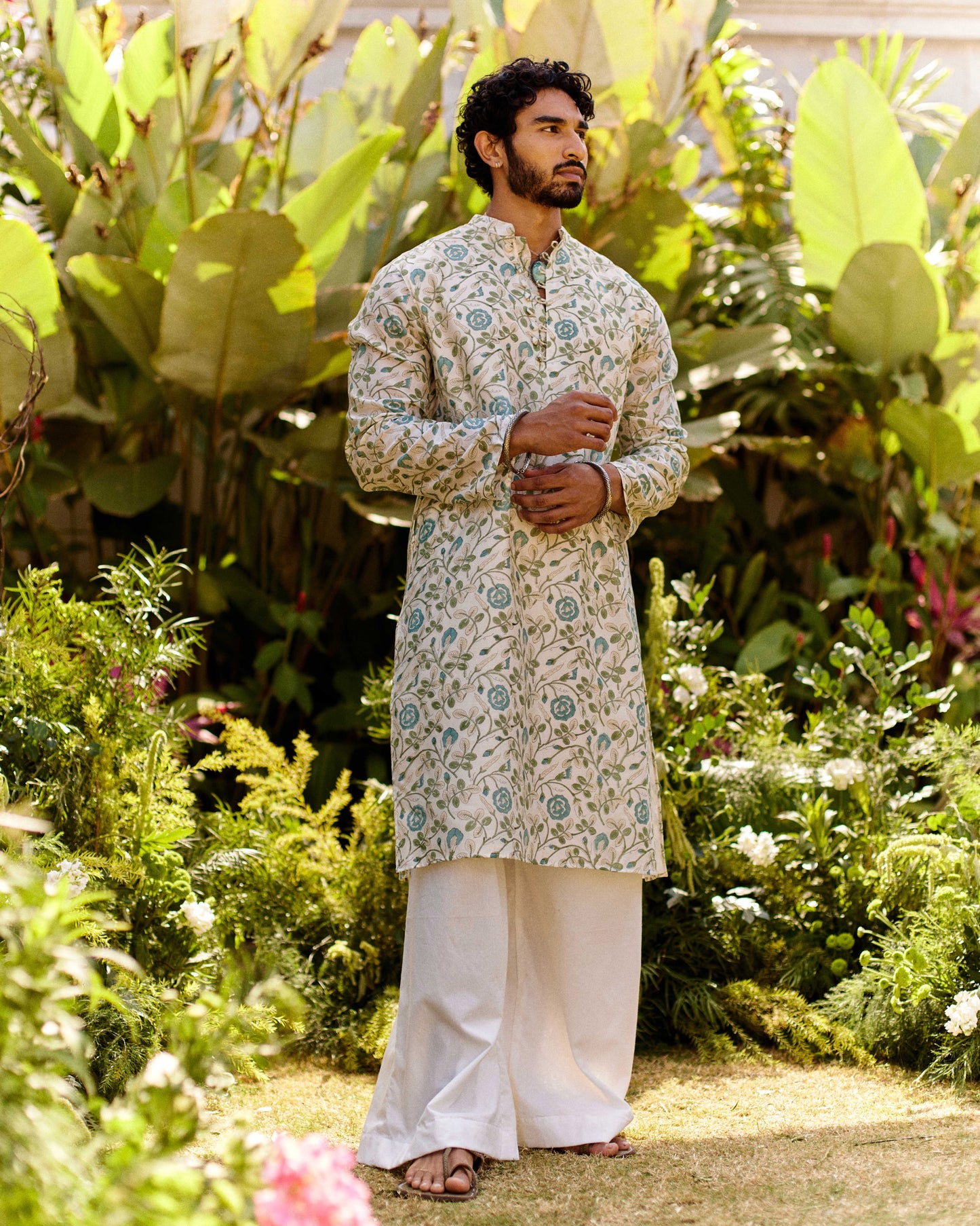 Aparajita Jaal Blue kurta