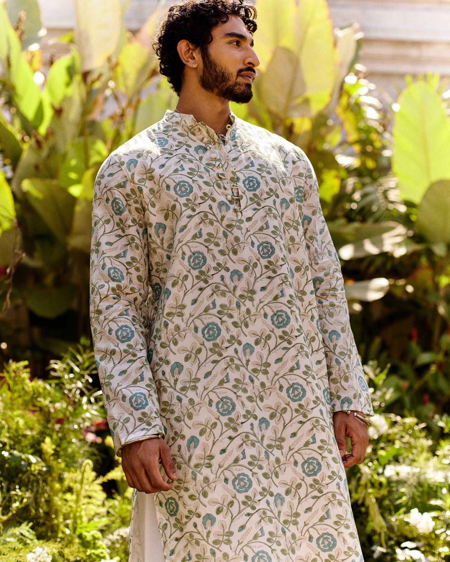 Aparajita Jaal Blue kurta