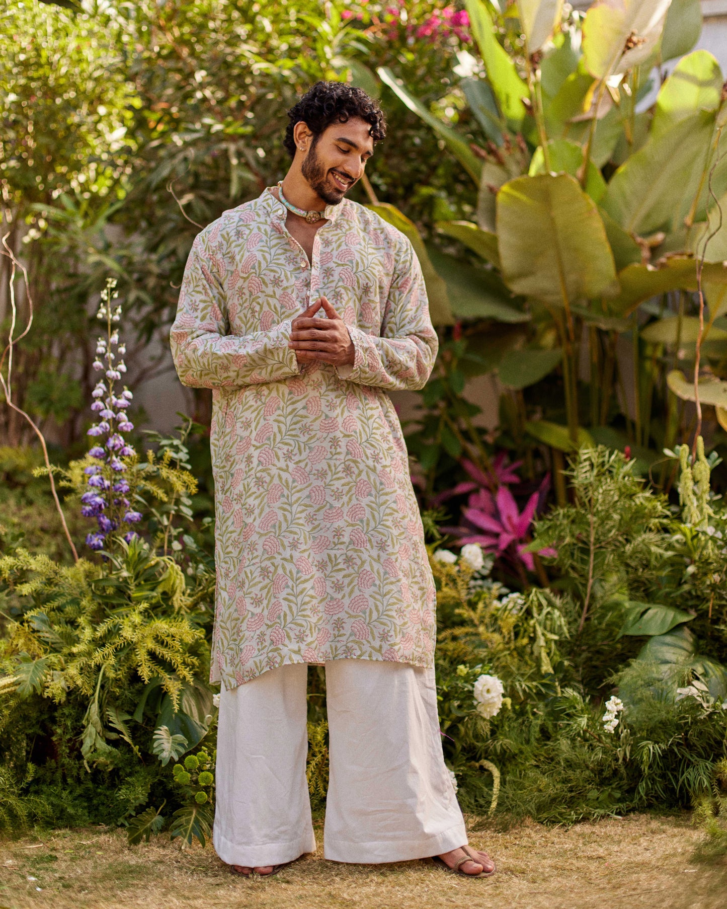 Gulnaar Pink kurta