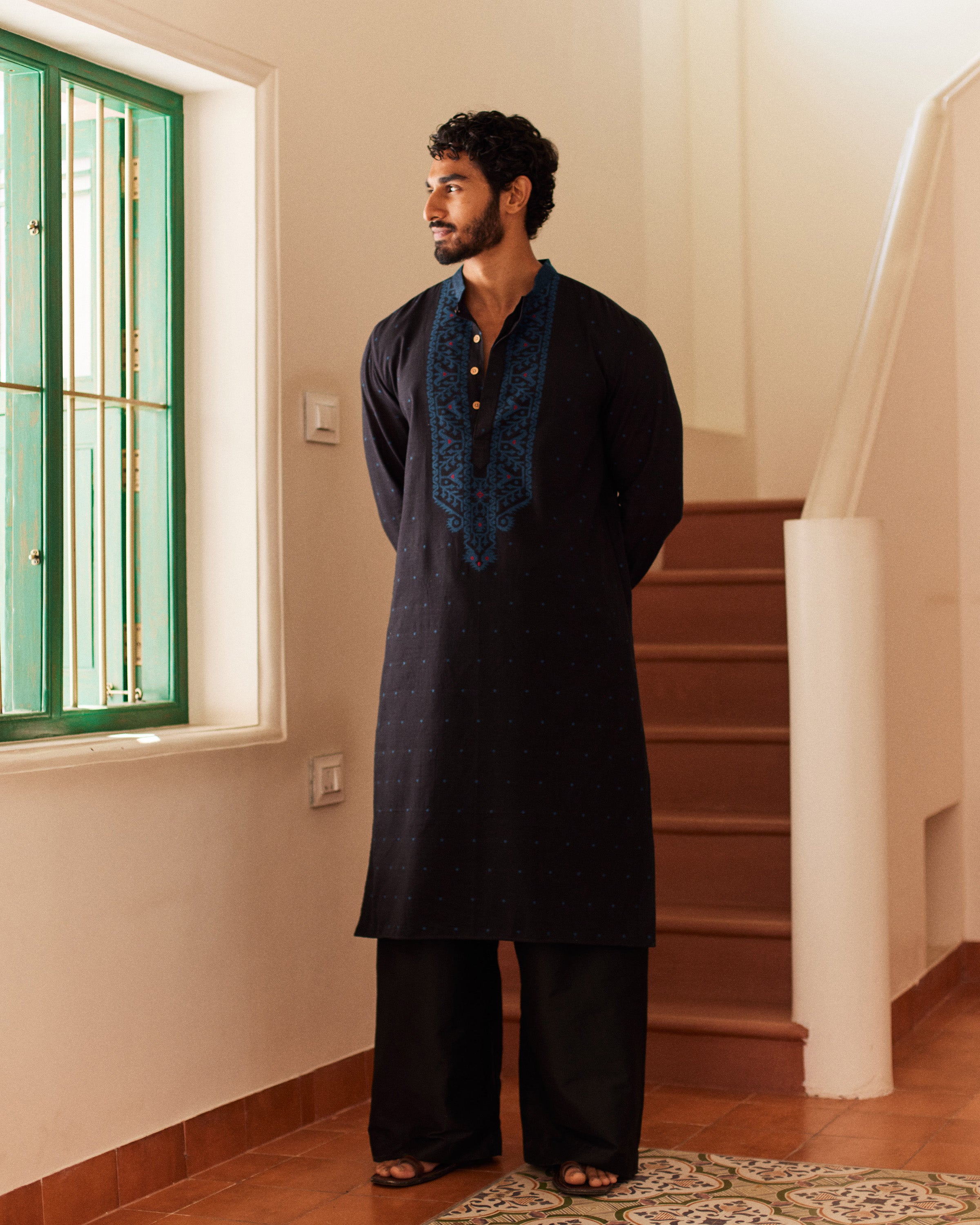 Raatri Jamdani kurta